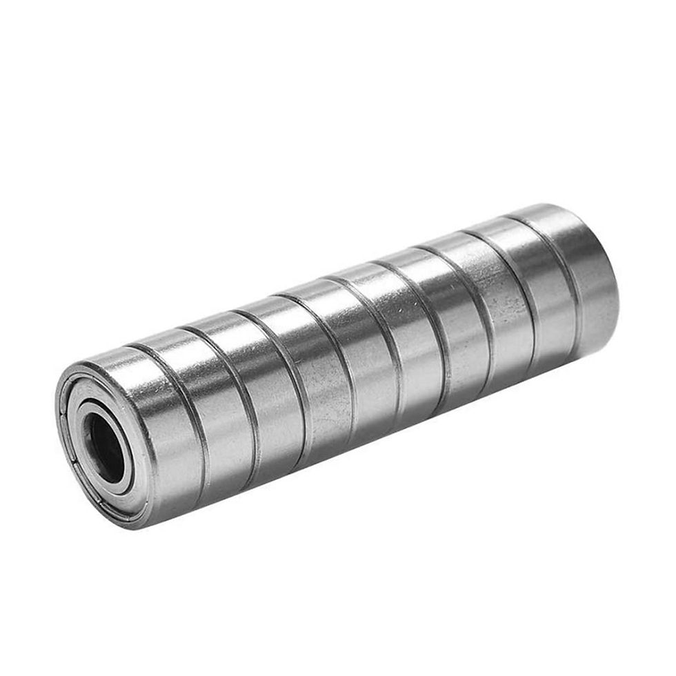 Thumbnail: 10Pcs 608ZZ Skateboard Ball Bearings Single Row Miniature Bearing 8x22x7mm Ball 