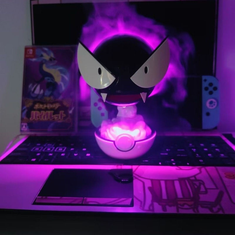 Pokemon Gastly Humidifier USB Charging, Air Moisturizer Spray with Night Light f