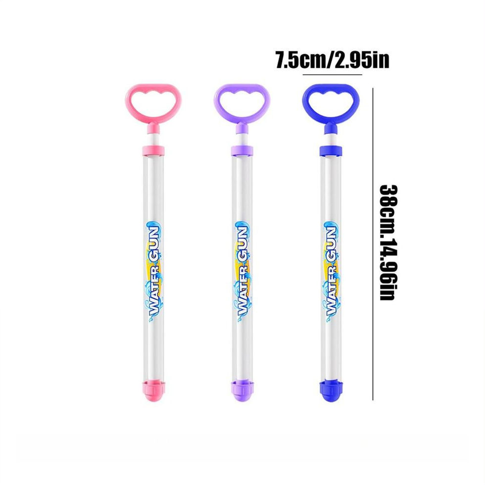 Thumbnail: Summer Fireworks Water Gun Toy, Pull-Action Pump Water Blaster, Transparent Tube