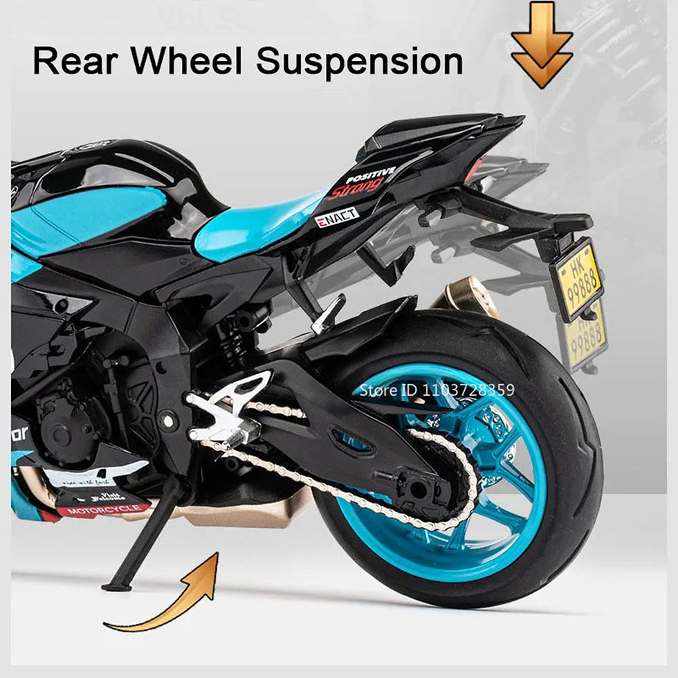 Thumbnail: 1:12 R1M R1 Motorcycle Model Toys Alloy Diecast Miniature Motorbikes Sound Light