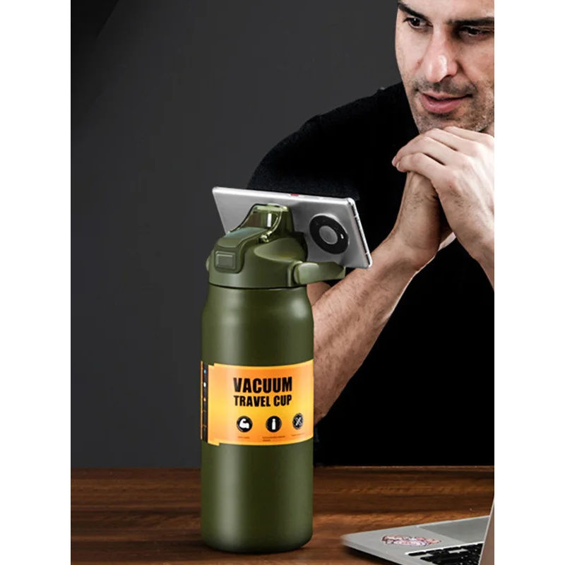Thumbnail: Outdoor Thermos Portable 304 Stainless Steel Thermal Mug Tumbler Vacuum Flasks C
