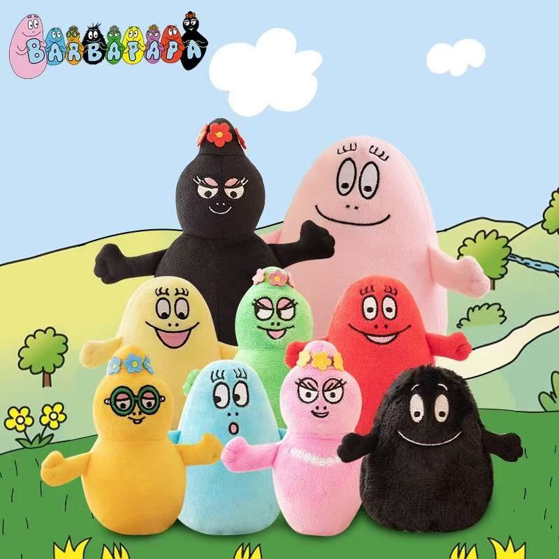 Cartoon Barbapapa Plush Toys Soft Stuffed Dolls Comfort Gift for Baby Kids Girls