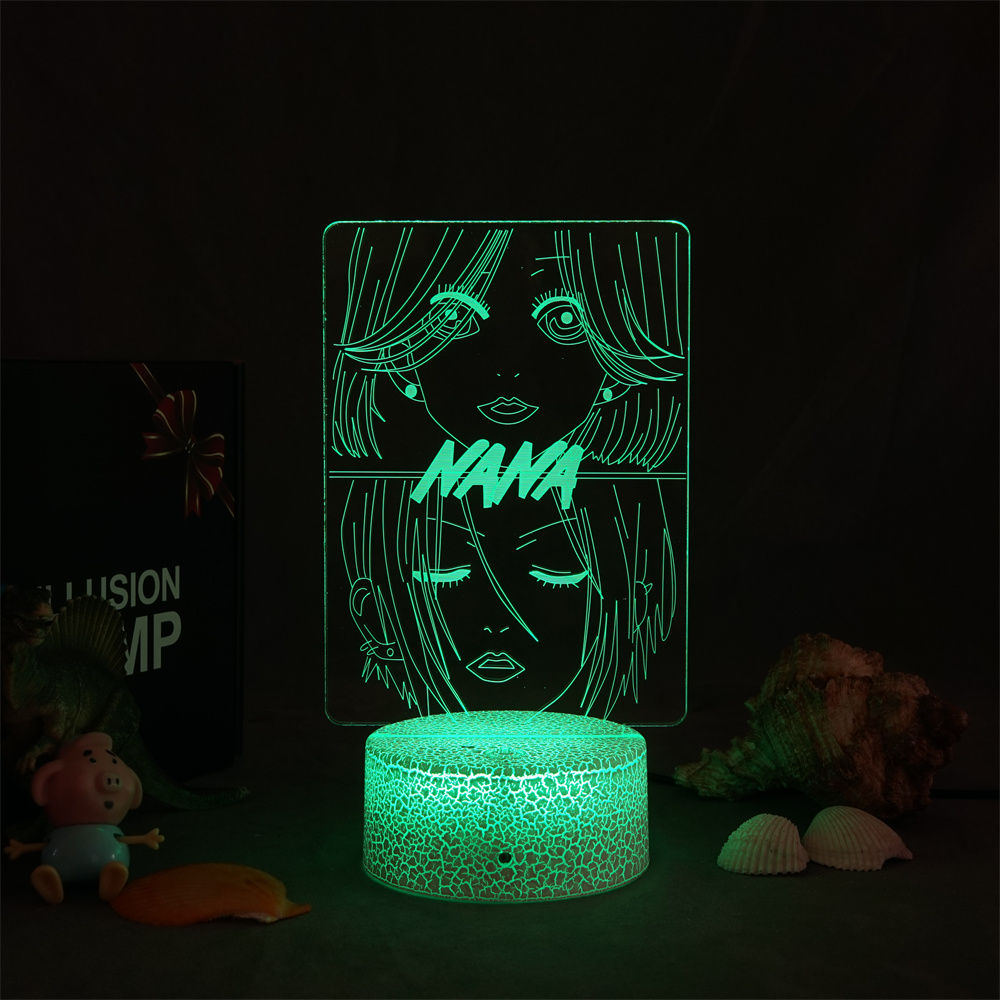 Newest 3d Light Anime Nana for Children's Bedroom Decoration Night Light Manga G