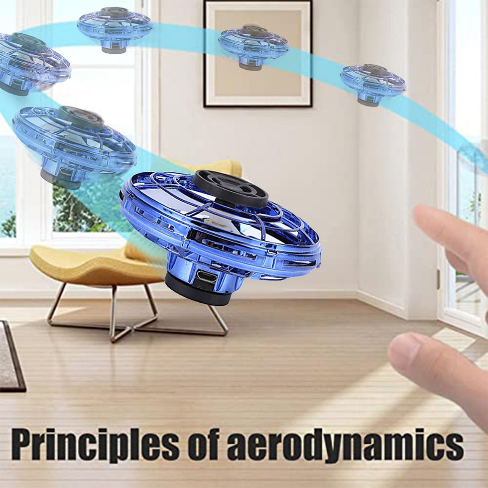 Thumbnail: NEW LED Flying UFO Spinner Fingertip, Upgrade Flight Helicopter Gyro Flyorb Hove