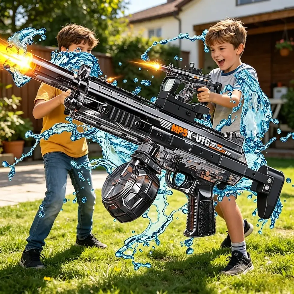 Thumbnail: MP5K Electric Water Gun Toys Full Automatic Sensor Lights Water Pistol Summer Ou