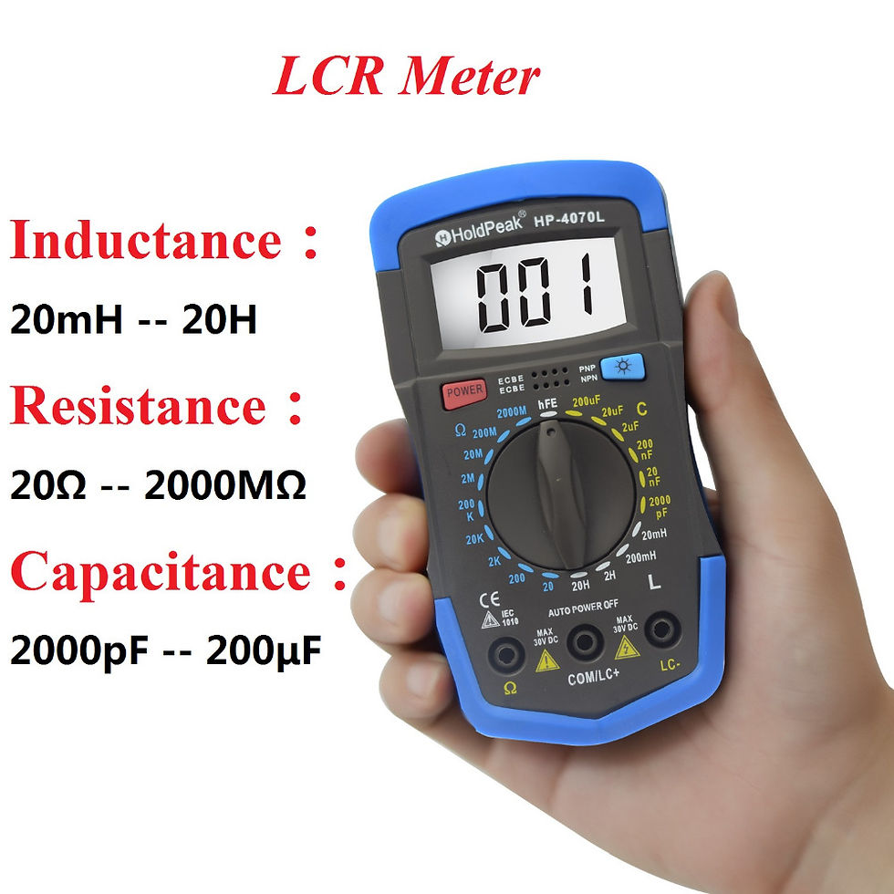 Thumbnail: HoldPeak Digital Capacitance Meter ( LCR Meter ) Diagnostic-tool with LCD Backli