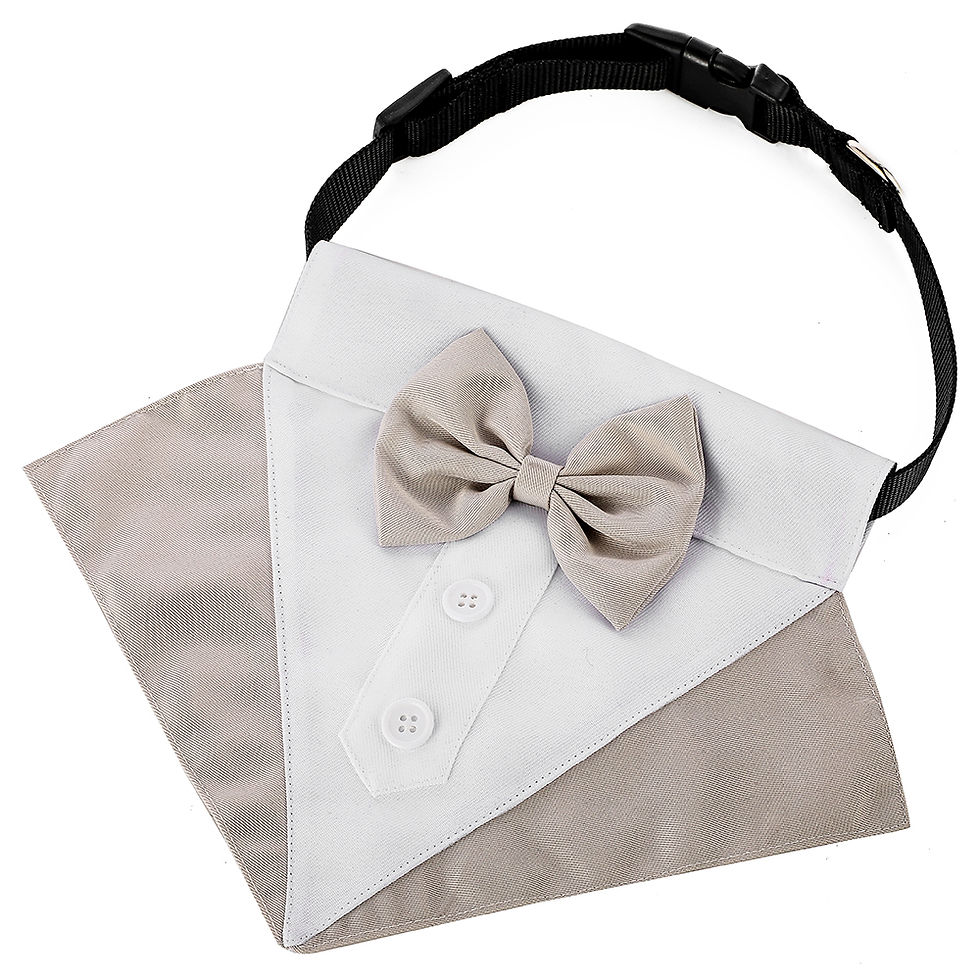 Thumbnail: Sucado Formal Dog Tuxedo Suit and Colar Bandana Set, Wedding Party Costume Doggy