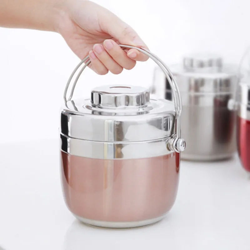 Bento Box Food Thermal Jar Insulation Soup Thermos Bag Portable Stainless Steel