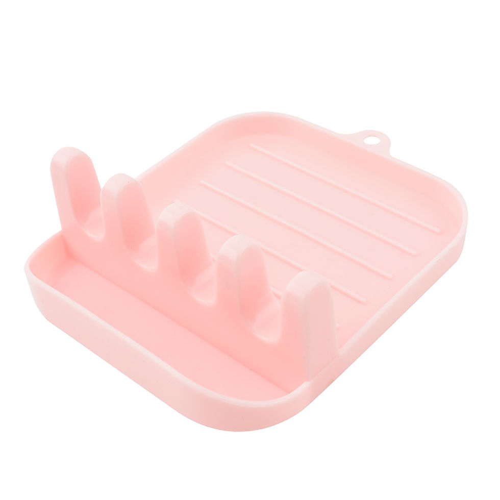 Thumbnail: Kitchen Pot Lids Spoon And Chopsticks Rest Holder Shelf Organizer Non-slip Spoon