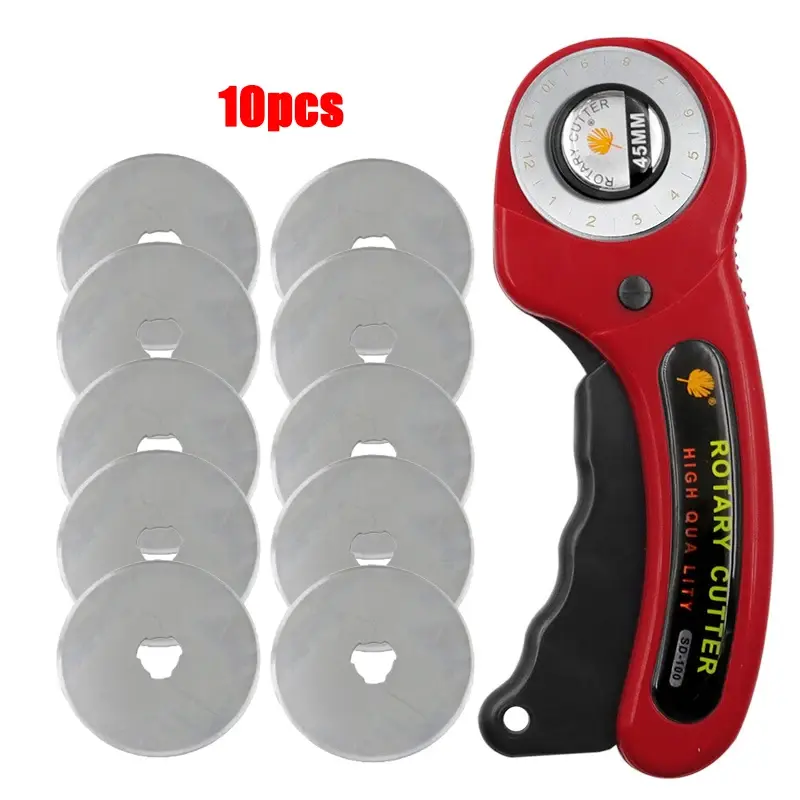 Thumbnail: Rotary Cutter 45mm Card Paper Sewing Quilting Roller Fabric Cutting Tailor Sciss
