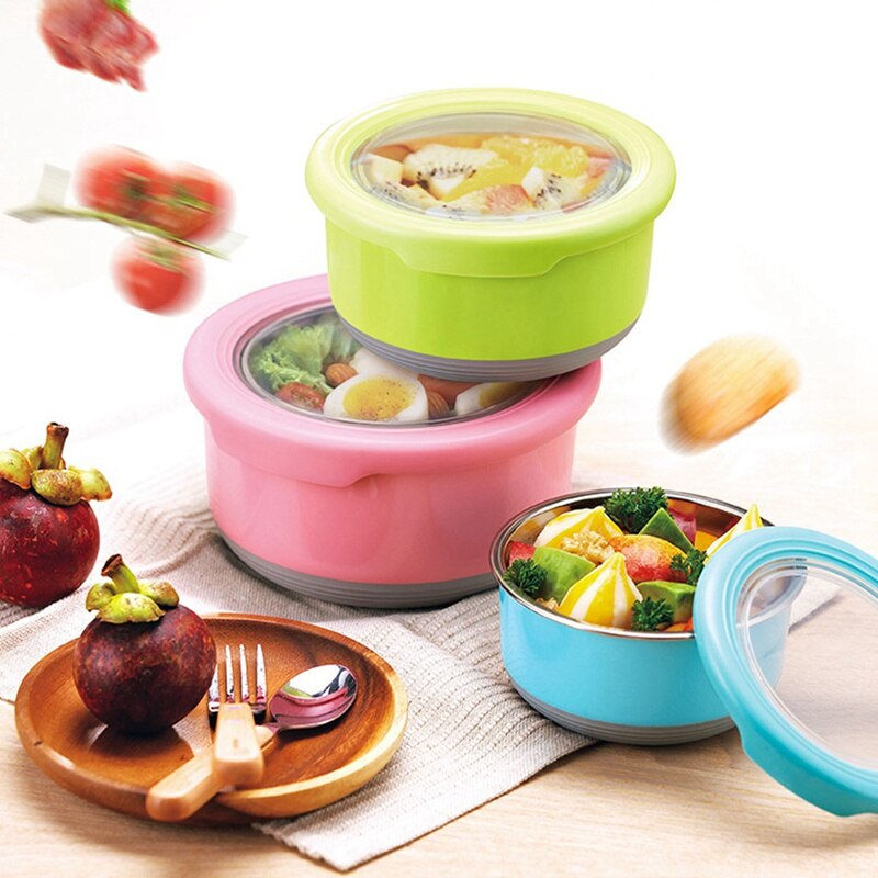 Thumbnail: Stainless Steel Sealed Food Container and Bowl Set