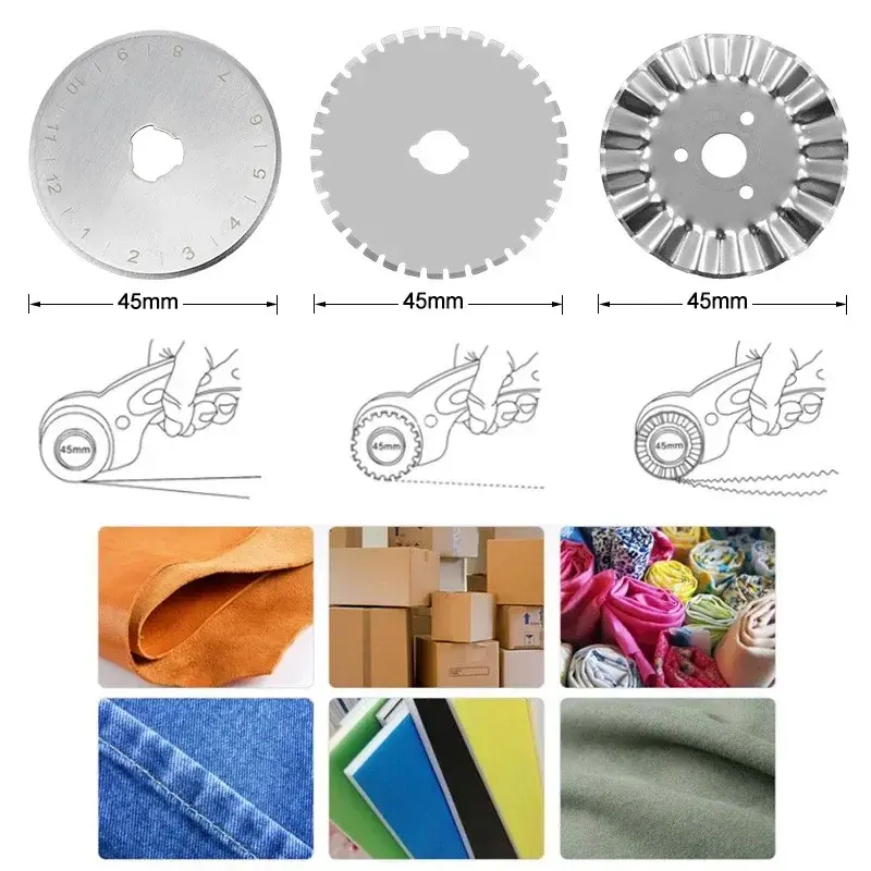 Thumbnail: Rotary Cutter 45mm Card Paper Sewing Quilting Roller Fabric Cutting Tailor Sciss