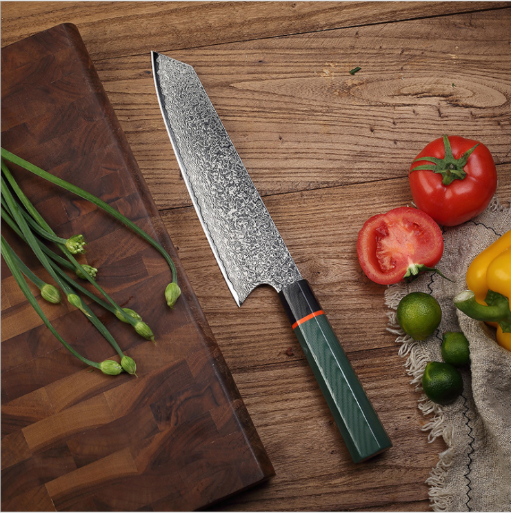 Thumbnail: Chef's Knife, Stainless Steel, Damascus Kitchen Knife