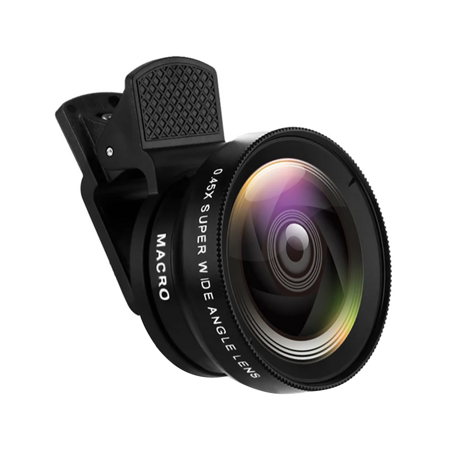 2-In-1 Mobile Phone Lens 0.45X Wide Angle Lens 10X Macro HD Camera Lens Universa