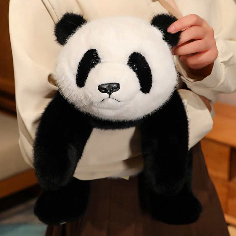 Thumbnail: 30cm Cute Panda Plush Toy Soft Stuffed Plushies Home Sofa Throw Pillow Ornament 