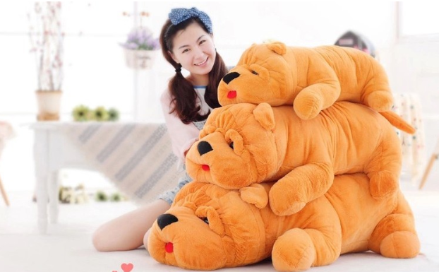 Shar Pei Plush Toy - Dog Stuffed Animal Pillow