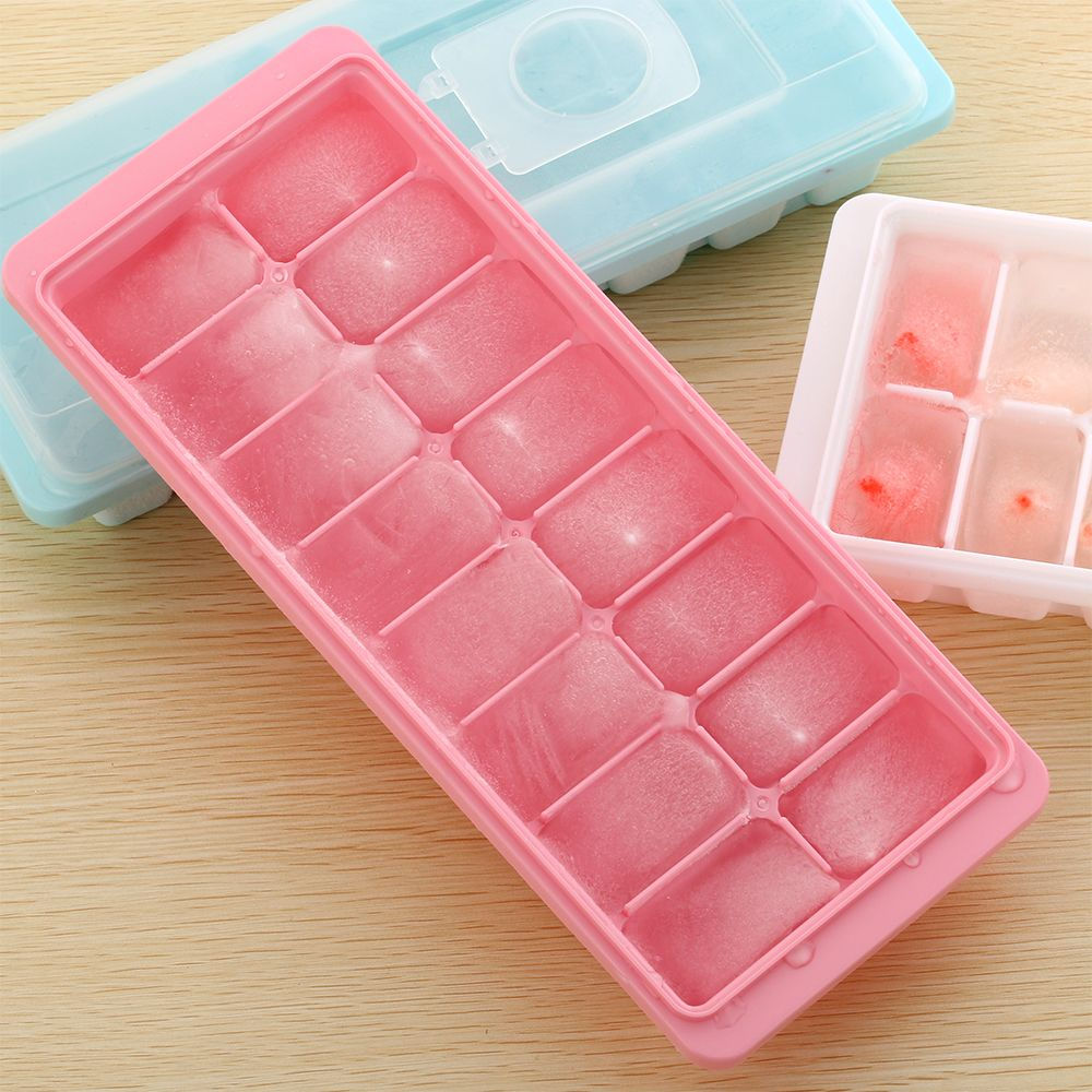 16 Cavity Jelly Freezer Kitchen Plastic Maker Box Ice Tray With Lid Jelly Freeze