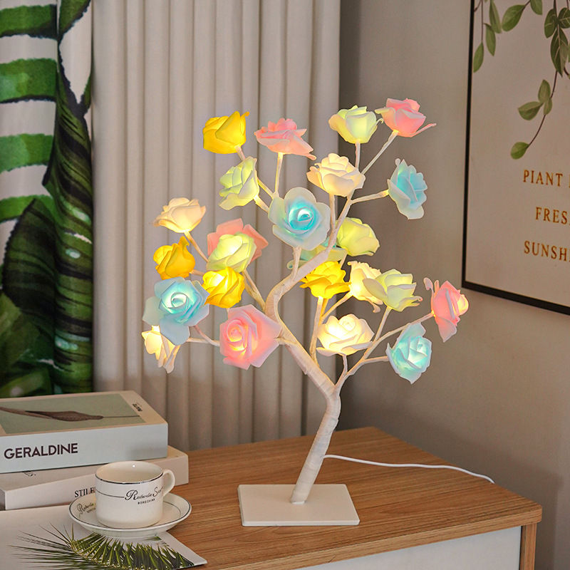36LED/108LED Table Lamp, Rose Light String, Tree Night Lights, USB Powered Light