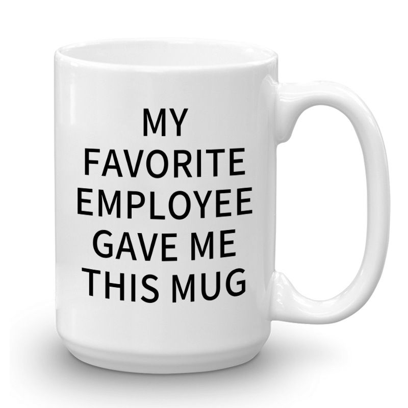Thumbnail: 15oz Ceramic Coffee Mug - Customizable Child Employee Mug