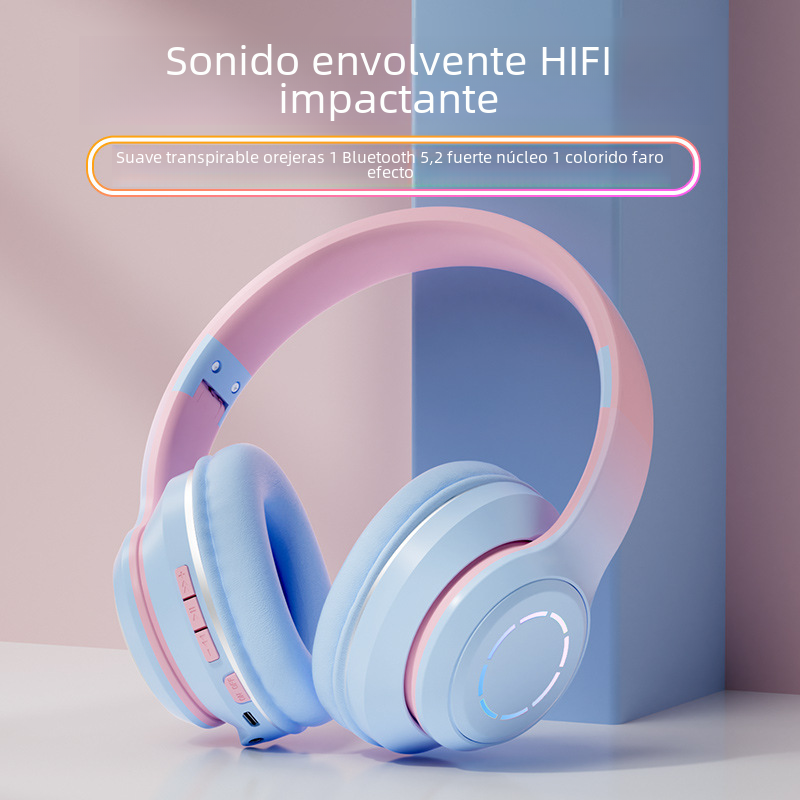 Thumbnail: Bluetooth Over-Ear Headphones with Gradient Colors