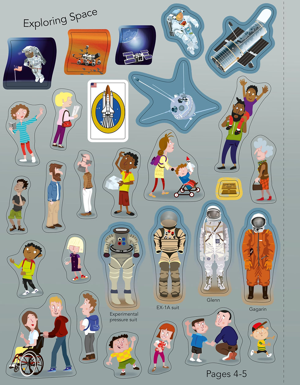 Миниатюра: Space Sticker Book