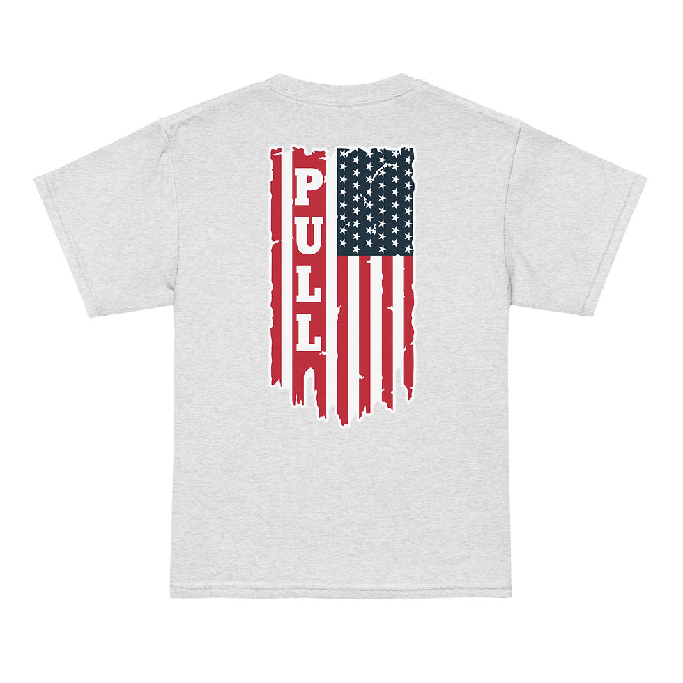 Thumbnail: Youth Sports Tee | Gildan 8000B | 2 side USA Flag