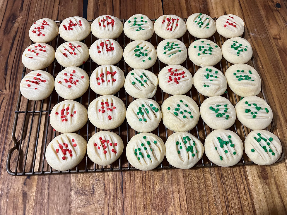 Whipped Shortbread Cookies