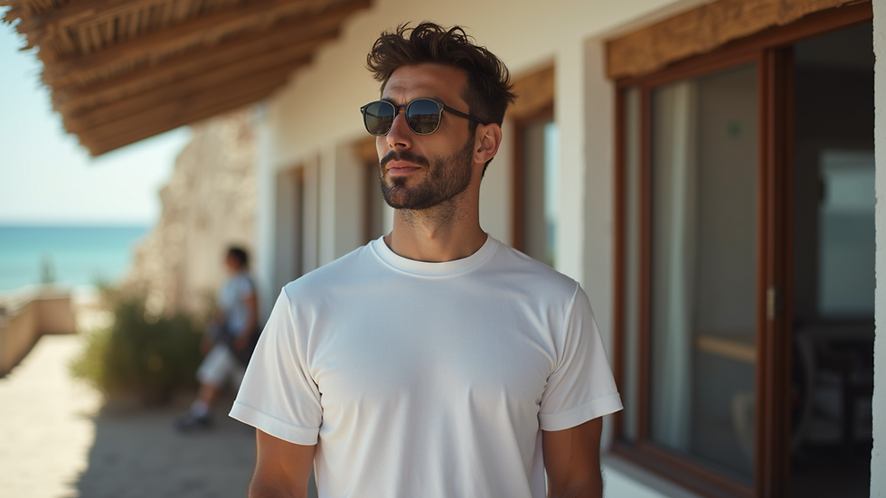 Primer plano de una camiseta con mensaje reivindicativo sobre turismo sostenible