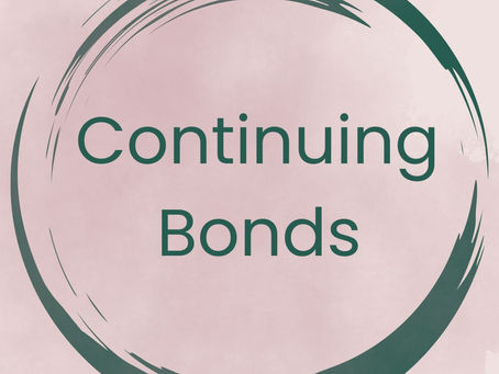 Circle around the words "continuing bonds"