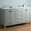 Thumbnail: 60" Malibu Grey Double Sink Vanity