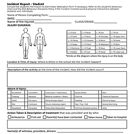 Incident Report - Student