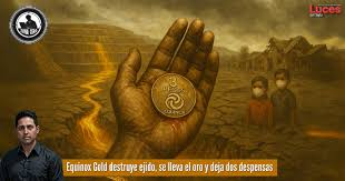 Equinox Gold destruye ejido, se lleva el oro y deja dos despensas