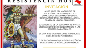 INVITACIÓN: LA RESISTENCIA HOY