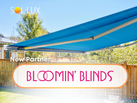 Bloomin' Blinds Expands Outdoor Product Line Through Strategic Partnership with Sol-Lux