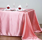 Satin Rectangle Tablecloth Rose Quartz