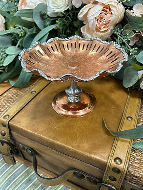 Copper Scalloped Candy Tray