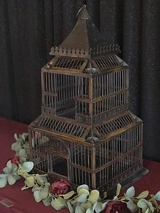 Wood Birdcage Card Box XL