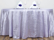 117 inch Round Crinkle Taffeta Tableclot