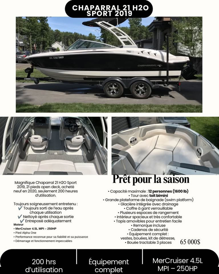 Miniature : Chaparral H20 21 pieds 2019