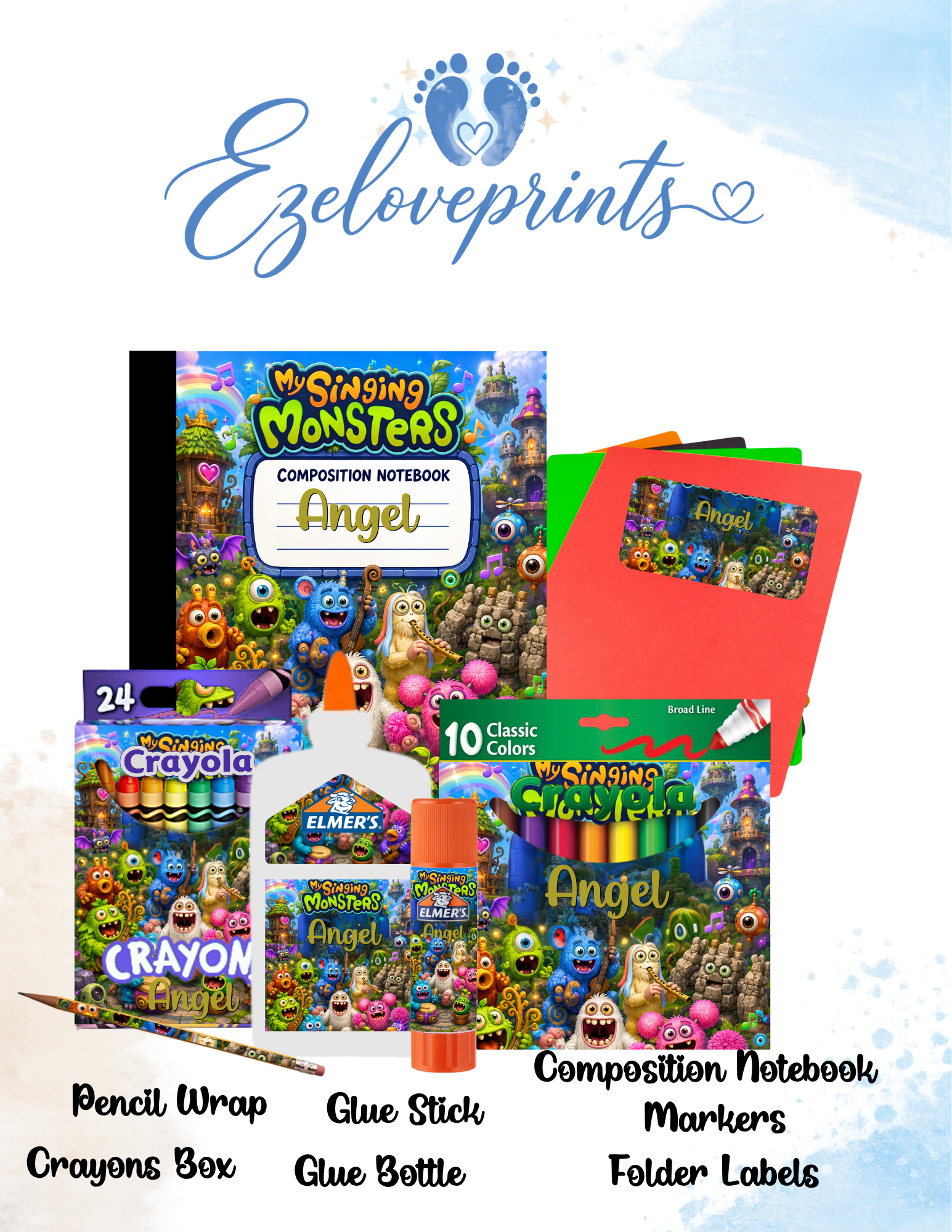Singing Monsters- Inspired School Set