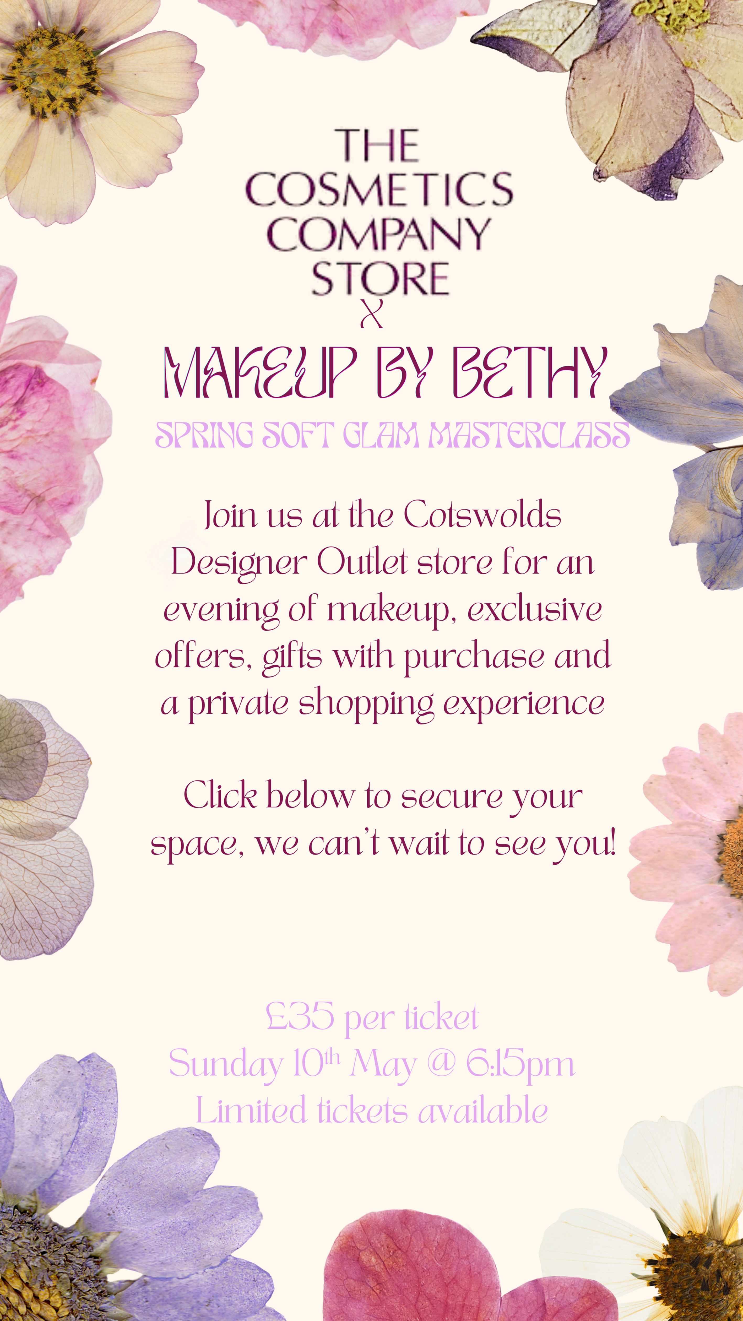 Bethy x The Cosmetics Store Masterclass