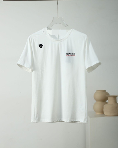 Descente Men Cotton Short Sleeve T-Shirt Training Breathable Swiss