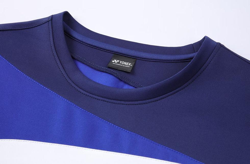 Thumbnail: Yonex Winter Game Wear Couple Long-Sleeve Shirt (White-Blue)