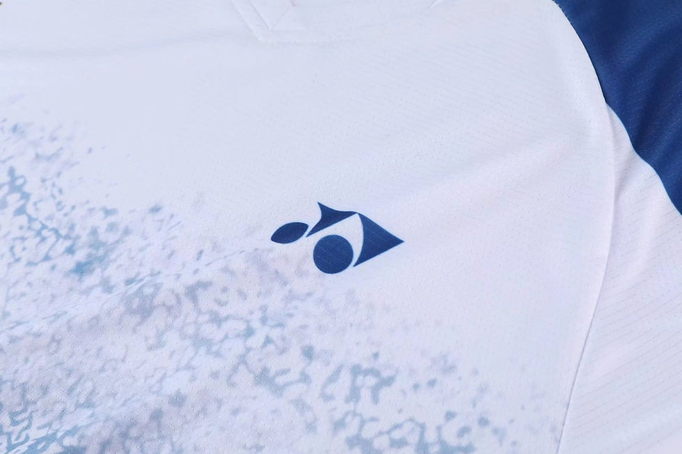 Thumbnail: Yonex Game Wear Couple T-Shirt (White-Blue-Red)