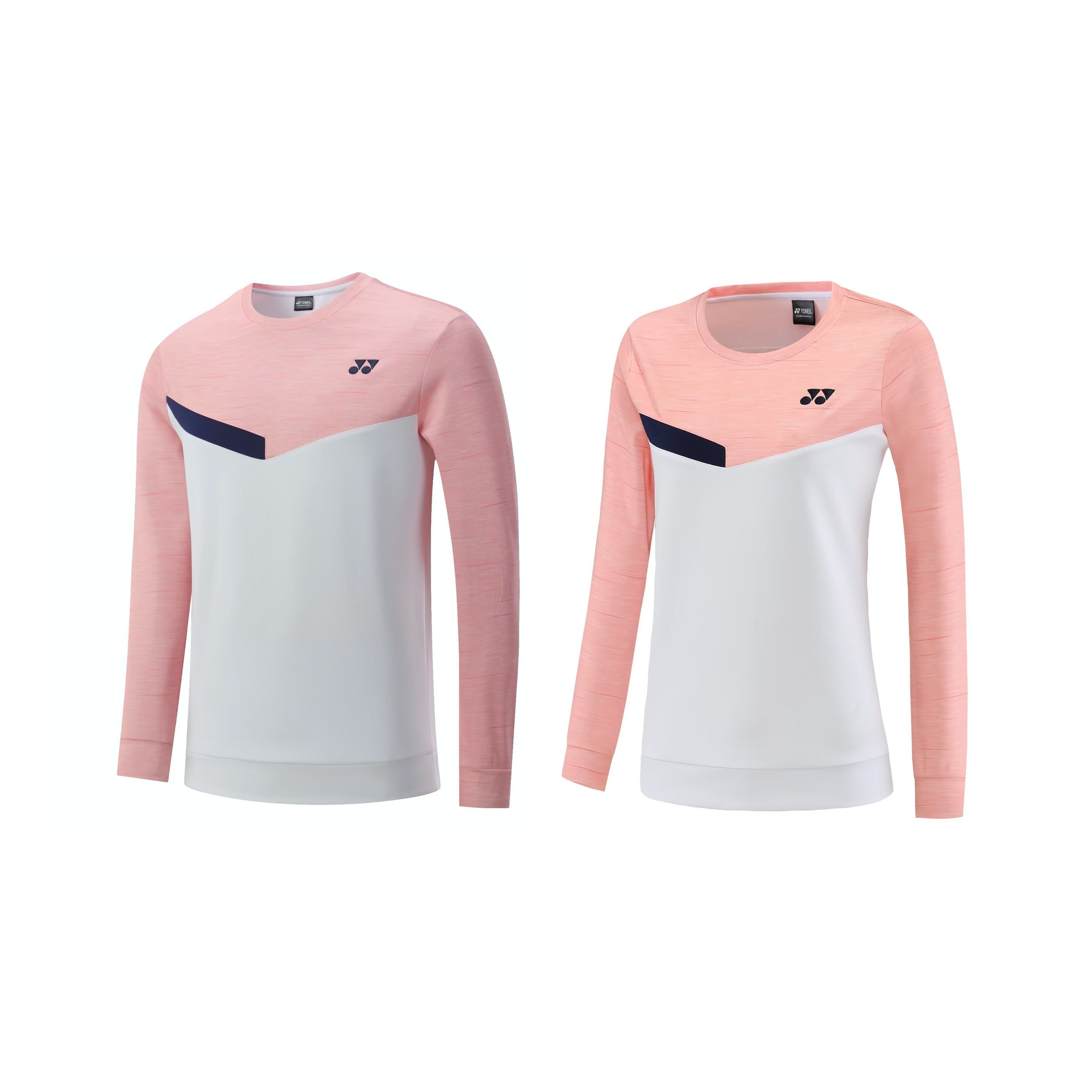 Yonex Winter Game Wear Couple Long-Sleeve Shirt (White-Pink)