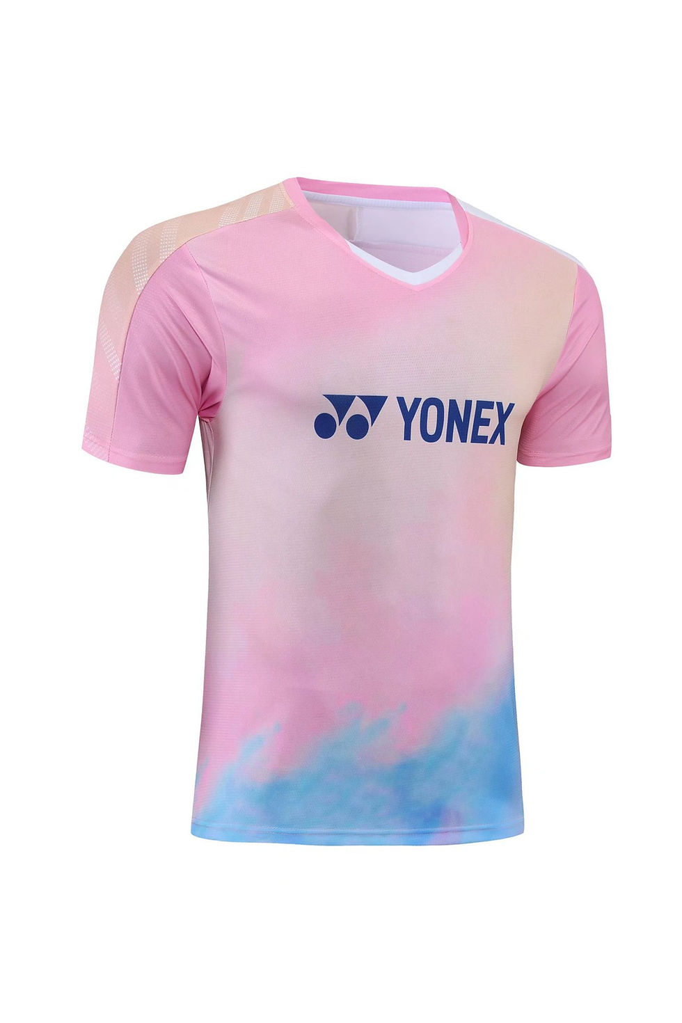Thumbnail: Yonex Badminton Tennis Training Set - T-Shirt & Shorts (Blue/Pink)