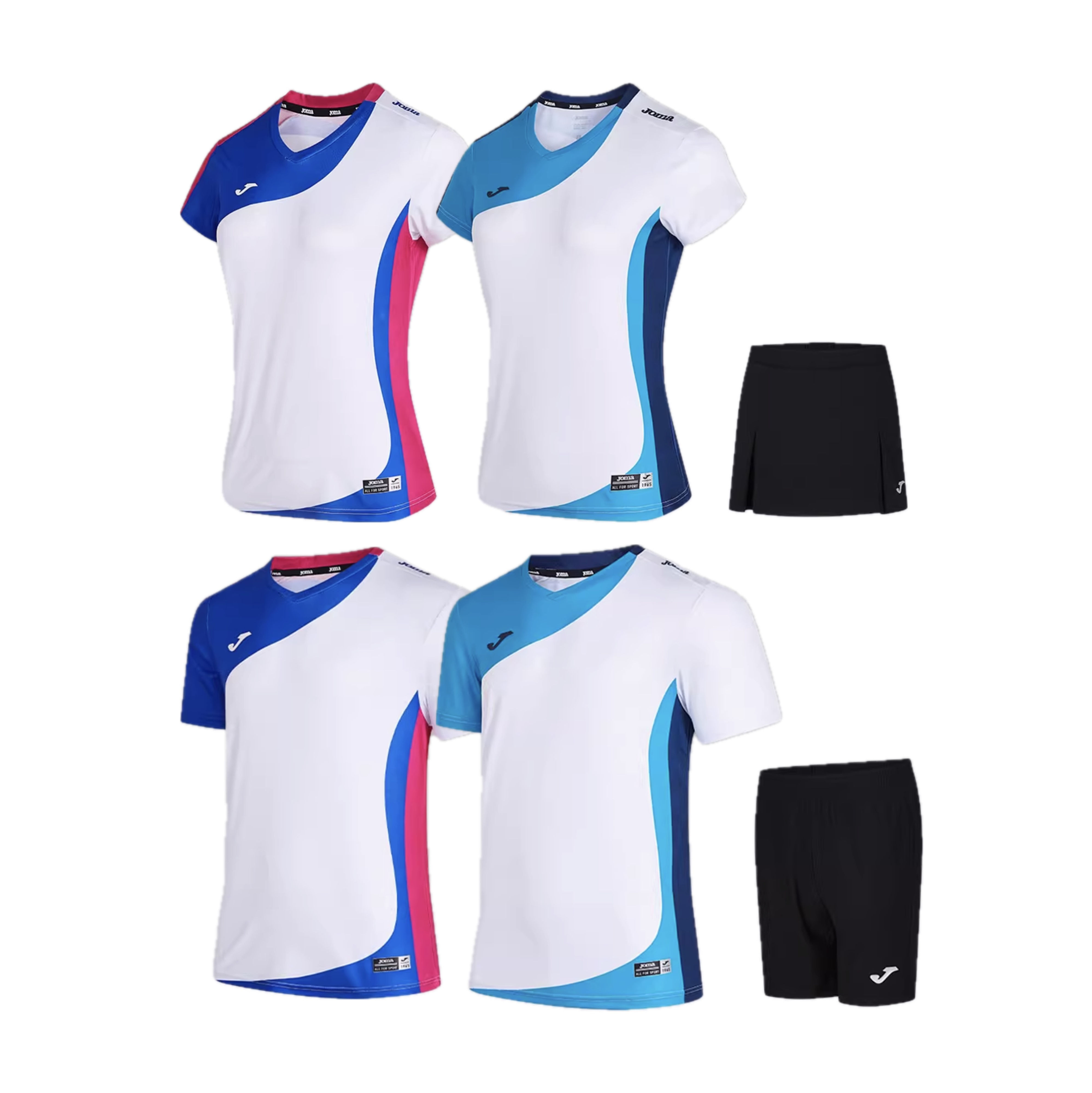 Joma Tennis Shirt Set Men Shorts Women Skorts Chroma Sportswear