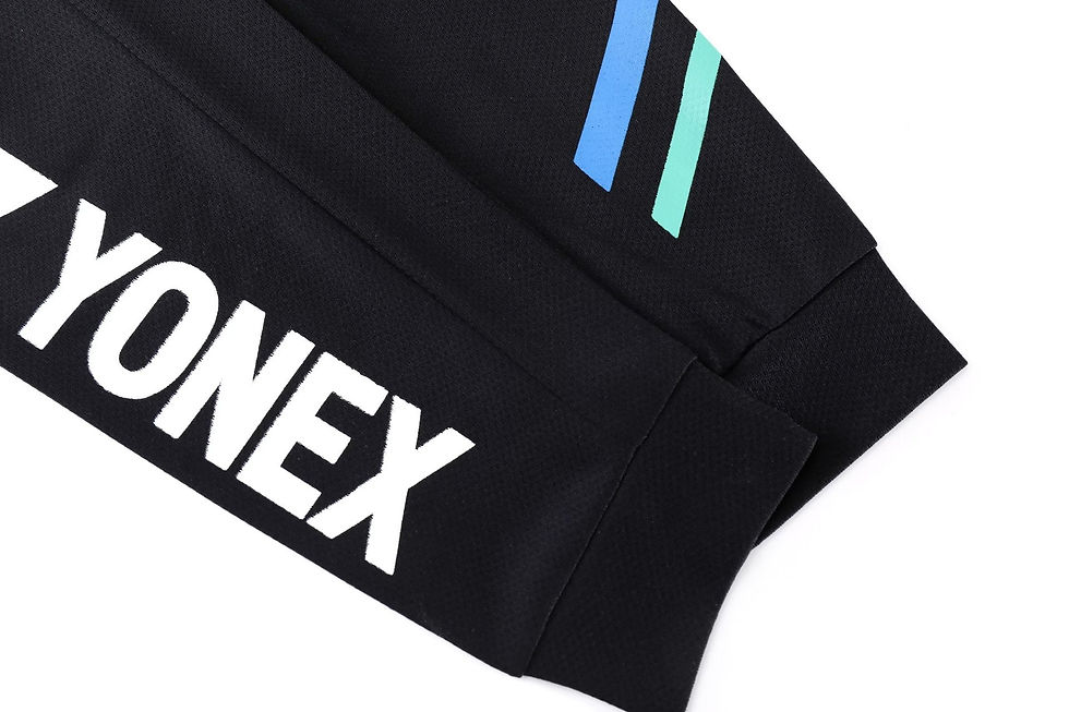 Thumbnail: Yonex 2022 Winter Game Wear Unisex Long-Sleeve Shirt (Black/White)
