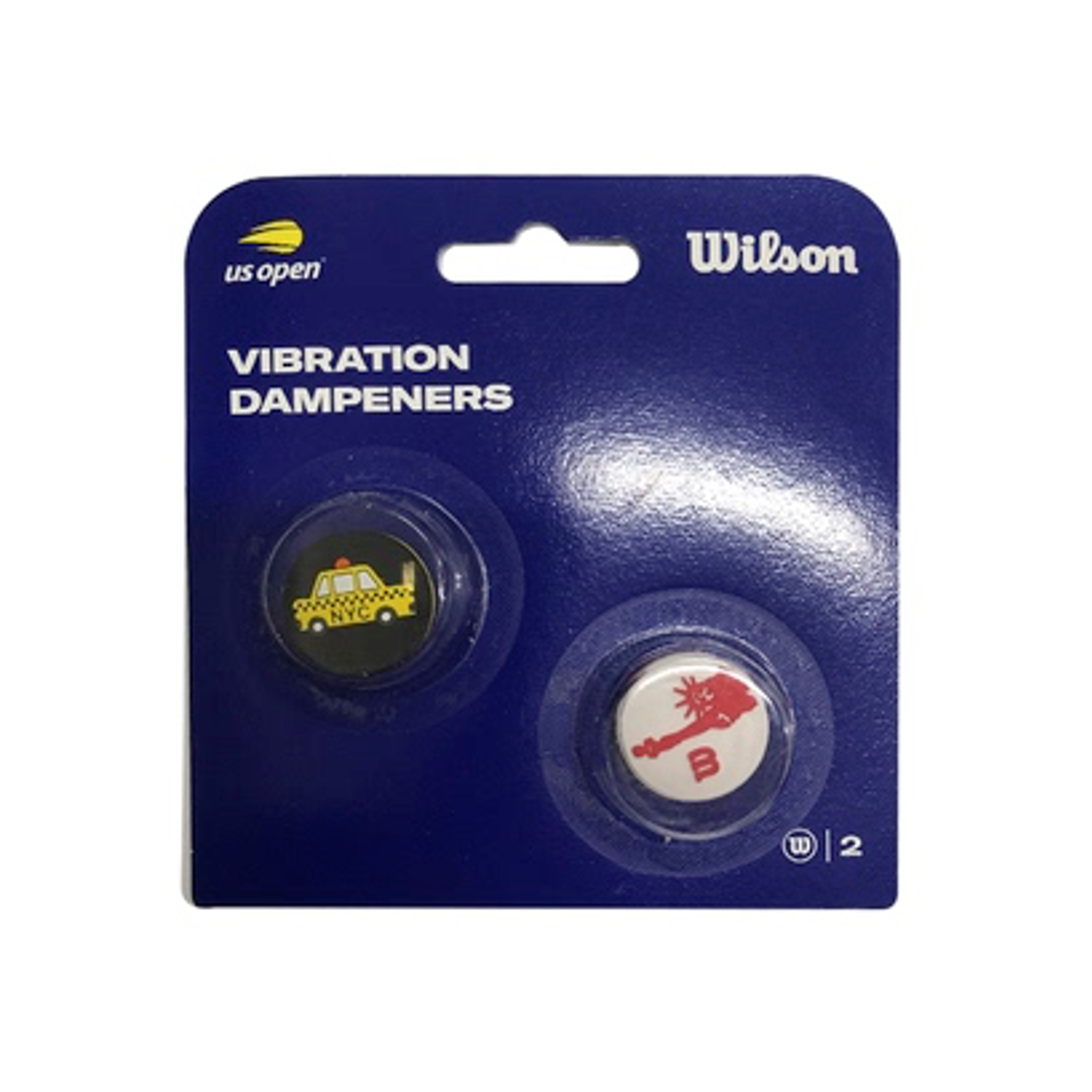 Wilson Tennis US Open Taxi/Statue Vibration Dampener Shock Absorber, 2 in Pack