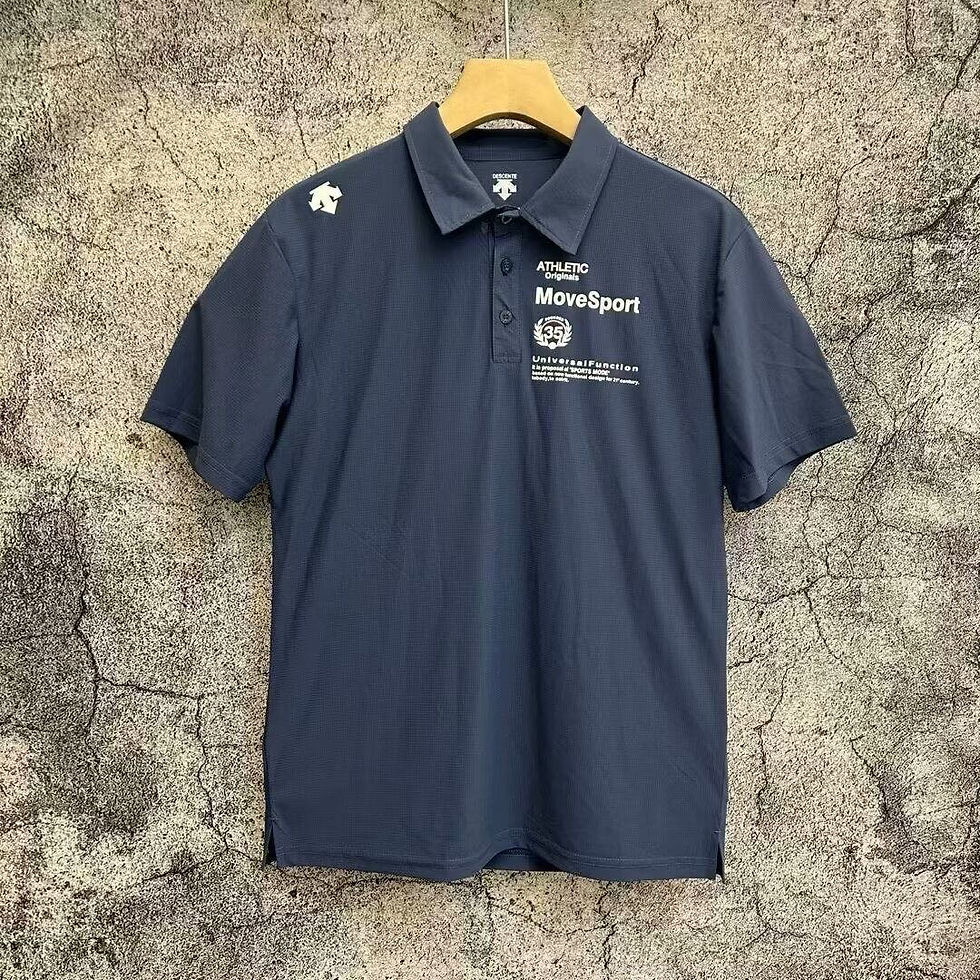 Thumbnail: Descente Men Polo Shirt Quick Dry Breathable